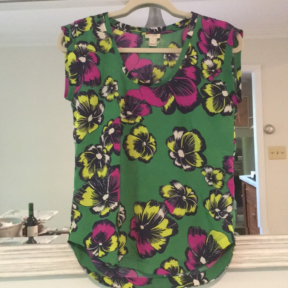 JCrew size 00 sleeveless blouse